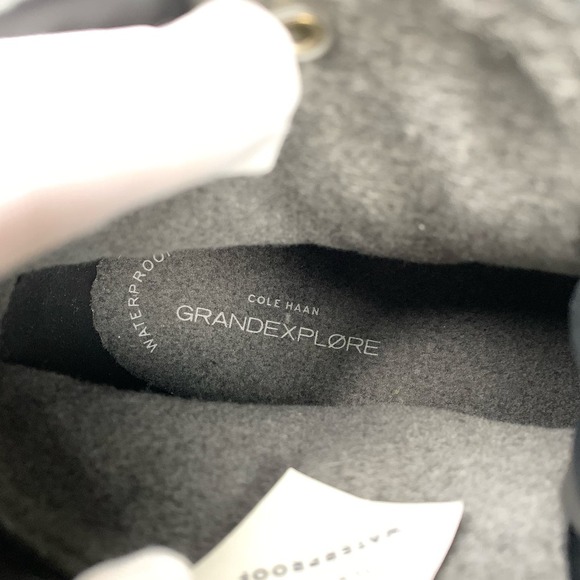 NEW Cole Haan ZeroGrand Lodge Hiker Boot BLACK Waterproof Size 9.5 - Picture 13 of 13